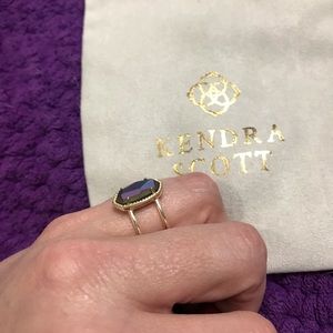 Multi colored stone ring size 7